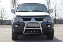 Mitsubishi Pajero Sport 1996-2007 Frontbügel QT006 (Edelstahl) Foto 2