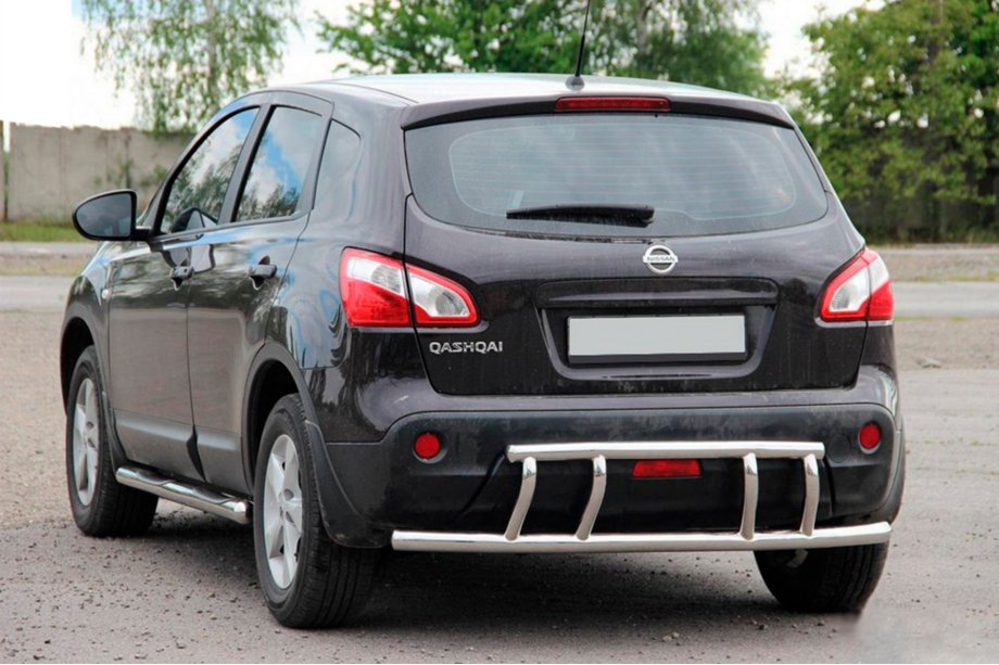 Nissan Qashqai 2010-2014 Heckbügel AK011 (Edelstahl) Image