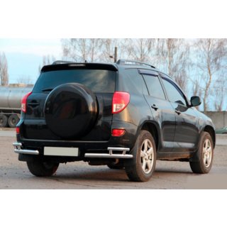 Hintere Eckschutzrohre AK003-Double (2 Stk., Edelstahl) Toyota Rav 4 2006-2013 Foto 1