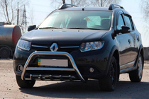 Dacia Sandero 2013-2020 Frontbügel WT003 (Edelstahl) 60 mm Foto 1
