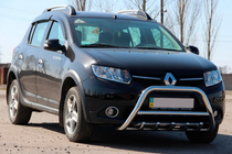 Dacia Sandero 2013-2020 Frontbügel WT003 (Edelstahl) 60 mm Foto 3