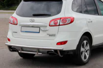 Hyundai Santa Fe 2 2006-2012 Heckschutzbügel AK002-2 (Edelstahl) Foto 4