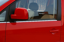 Volkswagen Caddy 2010-2015 Fensterzierleisten unten Edelstahl Vorne, Carmos - Türkischer Stahl Foto 2