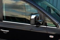 Volkswagen Caddy 2010-2015 Fensterzierleisten unten Edelstahl Vorne, Carmos - Türkischer Stahl Foto 1
