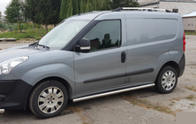 Fiat Doblo II 2010-2022 Seitliche Rohre (2 Stk., Edelstahl) 60mm, Maxi Radstand Foto 2