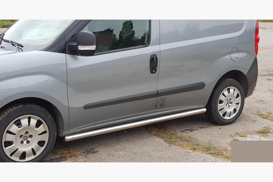 Fiat Doblo II 2010-2022 Seitliche Rohre (2 Stk., Edelstahl) 60mm, Standardbasis Foto 4