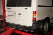 Ford Transit 2000–2014 Heckschutztrittbrett AK-Special (Edelstahl) Foto 2