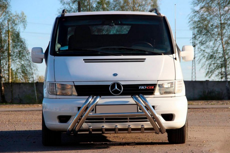 Mercedes Vito W638 1996-2003 Kelebek WT011 Edelstahl-Frontbügel (Bullbar) Foto 3