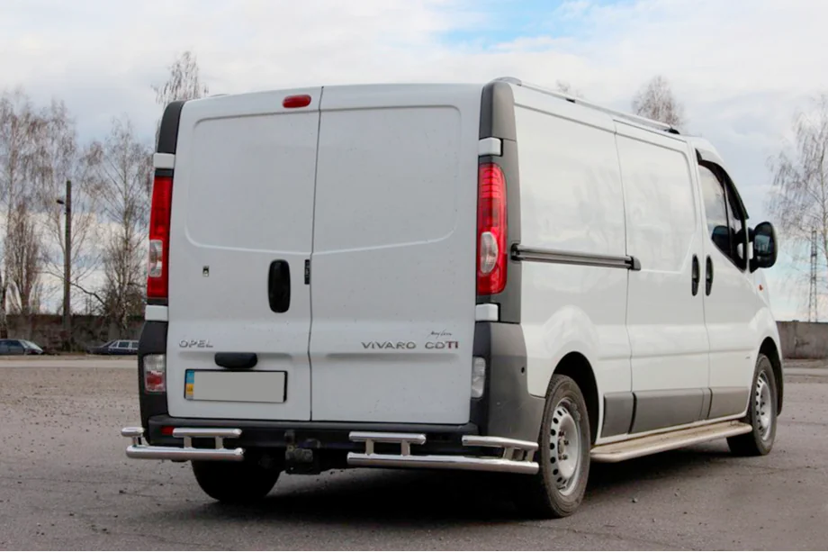Nissan Primastar 2002-2014 Heckschutz AK003-Plus-2 (Edelstahl) Image