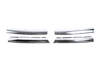 Volkswagen Amarok 2010-2022 Chrom Kühlergrill Blenden 2010-2016 (breite Streifen, 4 Stk, Edelstahl) Foto 2