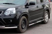 Nissan X-trail T31 2007-2014 Seitliche Rohre BB002 (2 Stk., Edelstahl) Foto 2