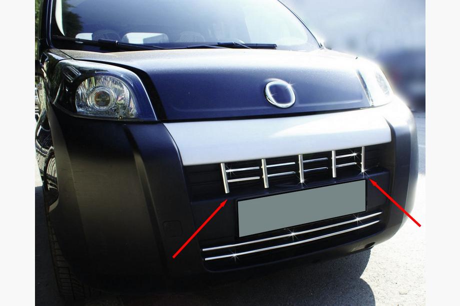 Fiat Fiorino/Qubo 2008-2024 Grillabdeckung Edelstahl (13-teilig) Image