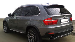 BMW X5 E70 2007-2013 Heckstoßstangenabdeckung (2007-2010, grundiert zum Lackieren) Foto 1
