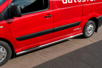 Fiat Scudo 2007-2015 Seitliche Rohre BB002 (2 Stk., Edelstahl) 60 mm, kurzer Radstand Foto 6