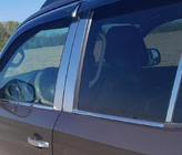 Volkswagen Amarok 2010-2022 Fensterzierleisten Edelstahl (4 Streifen) Carmos - Türkischer Edelstahl Foto 5