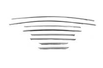 Ford Focus III 2011-2017 Fensterzierleisten oben Edelstahl (8 Stk) Limousine, OmsaLine - Italienischer Edelstahl Foto 2