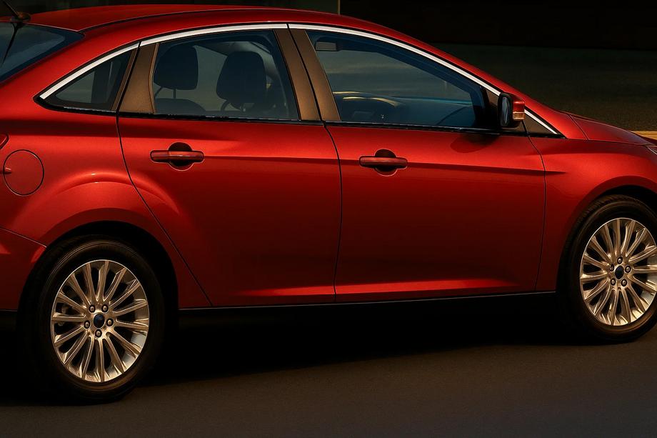 Ford Focus III 2011-2017 Fensterzierleisten oben Edelstahl (8 Stk) Limousine, OmsaLine - Italienischer Edelstahl Image