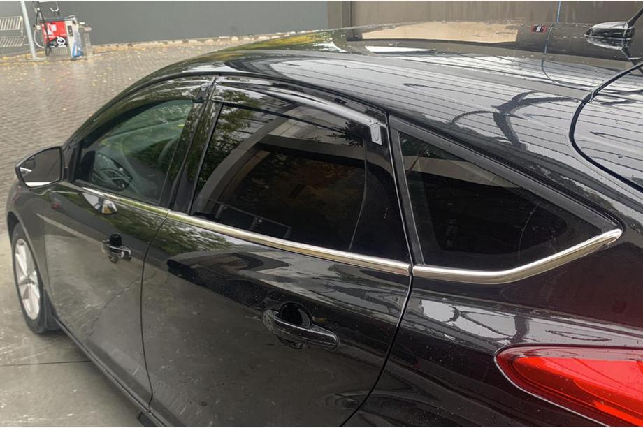 Ford Focus III 2011-2017 Fensterunterkante Zierleisten Edelstahl (8 Stk) Limousine, OmsaLine - Italienischer Edelstahl Foto 3