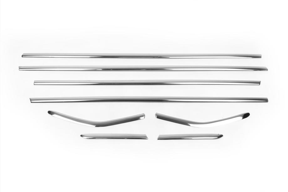 Ford Focus III 2011-2017 Fensterunterkante Zierleisten Edelstahl (8 Stk) Limousine, OmsaLine - Italienischer Edelstahl Foto 5