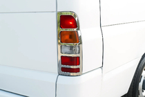 Ford Transit 2000–2014 Chrom Rückleuchten Abdeckungen (2 Stk., Edelstahl) Foto 1