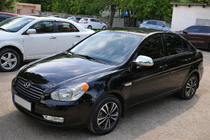 Hyundai Accent 2006-2010 Spiegelabdeckungen (2 Stk., Kunststoff) OmsaLine Foto 1