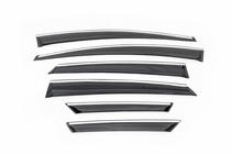 Ford Focus III 2011-2017 Chrom Windabweiser (6 Stk., Sunflex) Schrägheck Foto 3