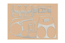 Ford Fiesta 2002-2008 Armaturenbrett Blenden Innenraum (2005-2008) Aluminium Foto 2