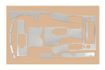 Nissan Navara 2006-2015 Innenraum Tuning Set (12 Teile) Aluminium Foto 3