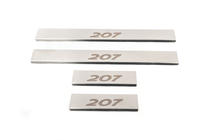Peugeot 207 2006–2014 Einstiegsleisten Carmos (4 Stk, Edelstahl) Foto 3
