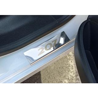 Einstiegsleisten Carmos (4 Stk, Edelstahl) Peugeot 207 2006–2014 Foto 2