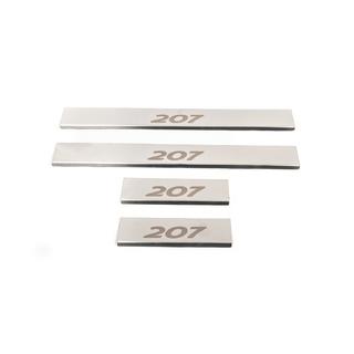 Einstiegsleisten Carmos (4 Stk, Edelstahl) Peugeot 207 2006–2014 Foto 3