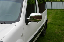 Renault Kangoo 1998-2008 Spiegelabdeckungen Chrom (2004-2008, 2 Stk) Foto 3