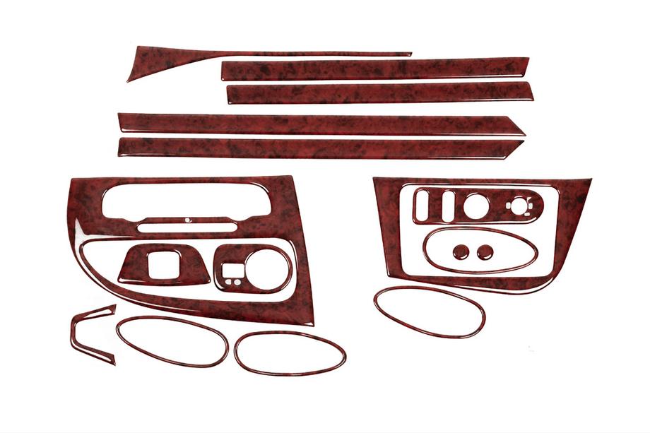 Seat Leon 2005-2012 Armaturenbrett Abdeckungen (2009-2012) Aluminium Image