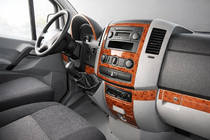 Volkswagen Crafter 2006-2016 Armaturenbrett Abdeckungen (19-teilig) Carbon Foto 1
