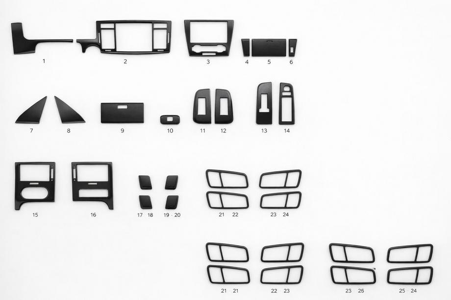 Chevrolet Epica 2006-2014 Innenraum Blenden (kit-1) Aluminium Image
