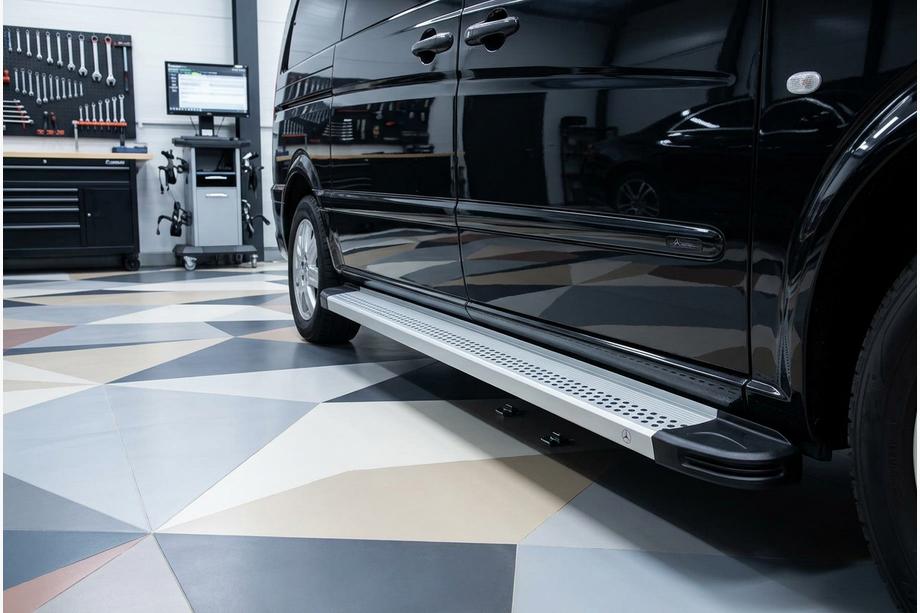 Mercedes Vito/V-class W447 2014- Seitenschweller Maya V2 (2 Stk., Aluminium) Image