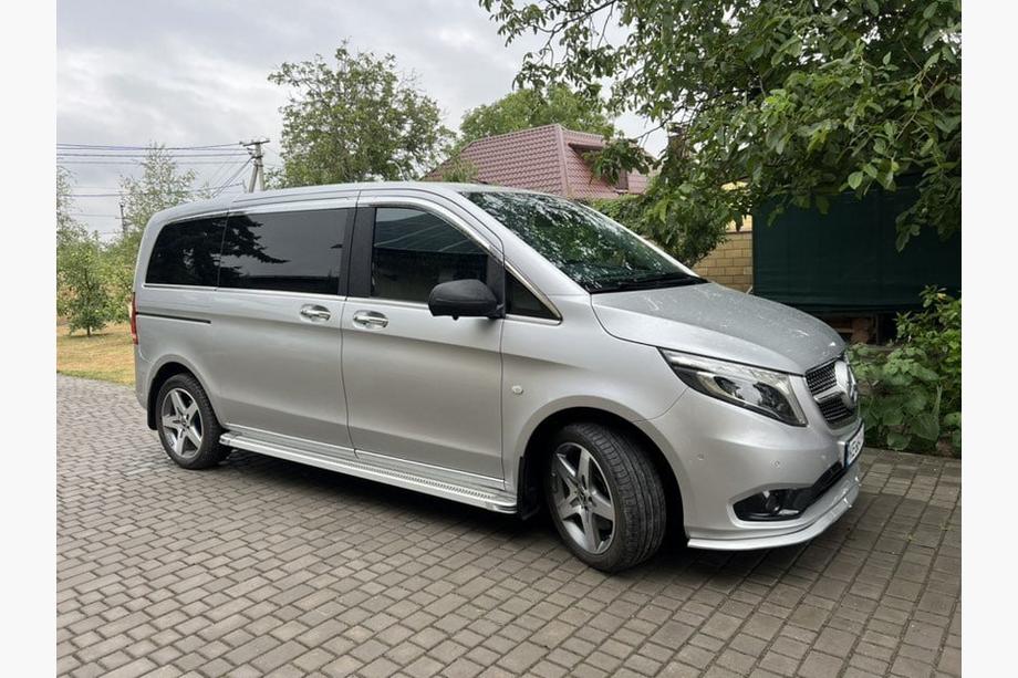 Mercedes Vito/V-class W447 2014- Seitenschweller Maya V2 (2 Stk., Aluminium) Kurz und Mittel Foto 3