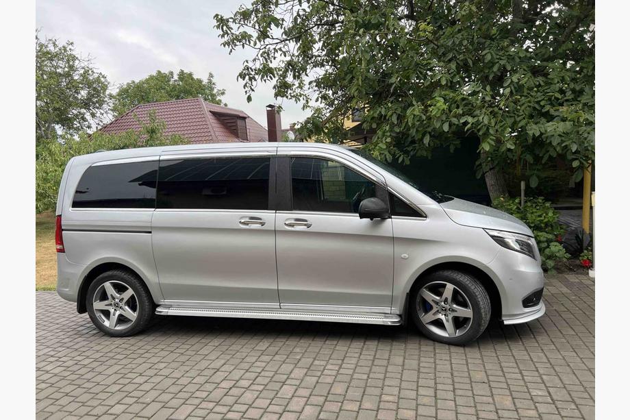 Mercedes Vito/V-class W447 2014- Seitenschweller Maya V2 (2 Stk., Aluminium) Kurz und Mittel Foto 2