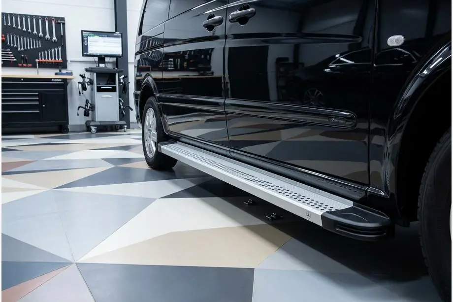 Mercedes Viano 2004-2014 Seitenschweller Maya V2 (2 Stk., Aluminium) Image