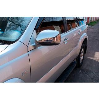 Spiegelabdeckungen (2 Stk., Edelstahl) Toyota Land Cruiser Prado 120 2002-2009 Foto 4