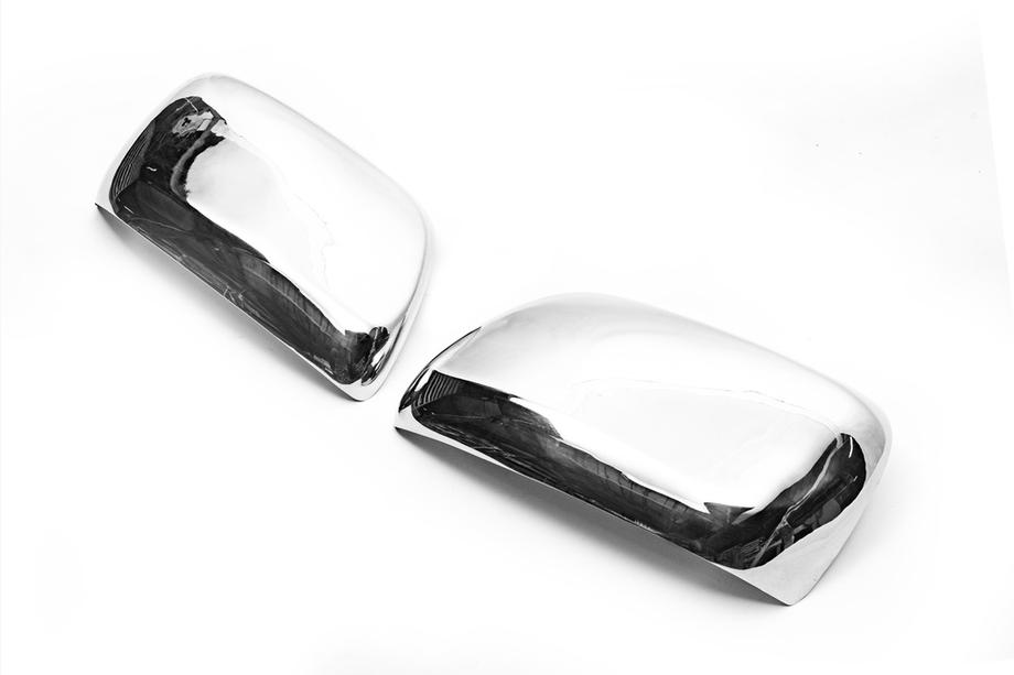 Toyota Land Cruiser 200 2007-2021 Spiegelabdeckungen 2008-2012 (2 Stk, Edelstahl) OmsaLine - Italienischer Edelstahl Foto 4