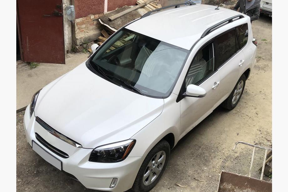 Toyota Rav 4 2006-2013 Dachreling Schwarz Türkisch Lange Basis, Kunststofffüße Foto 2