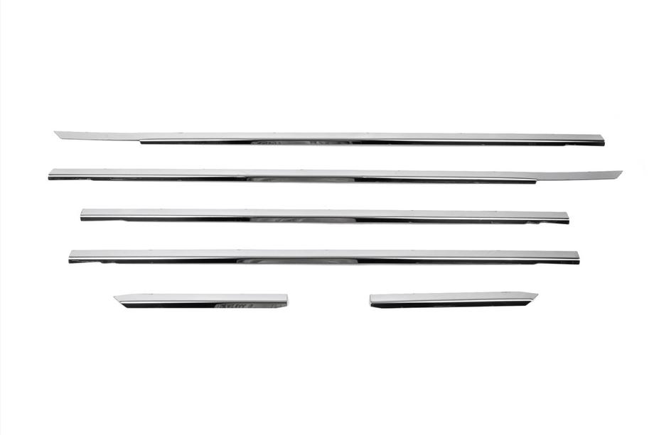 Volkswagen Passat B5 1997-2005 Fensterzierleisten außen Edelstahl (4 Stk) OmsaLine - Italienischer Edelstahl Foto 2