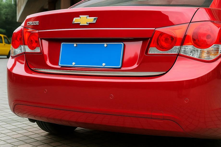 Chevrolet Cruze 2009–2015 Kofferraum Ladekantenschutz Edelstahl HB, Carmos - Türkischer Stahl Image