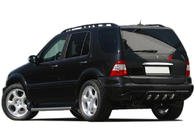 Mercedes ML W163 1997-2005 Chromleiste über dem Kennzeichen (Edelstahl) Carmos - Türkischer Edelstahl Foto 2