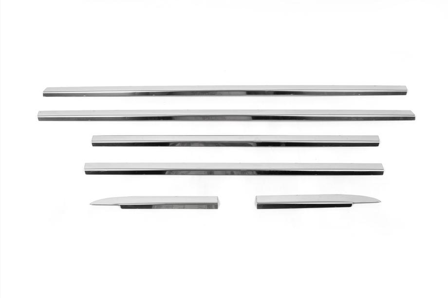 Mercedes ML W163 1997-2005 Fensterzierleisten Edelstahl Aussen (6 Stk) OmsaLine - Italienischer Edelstahl Foto 3