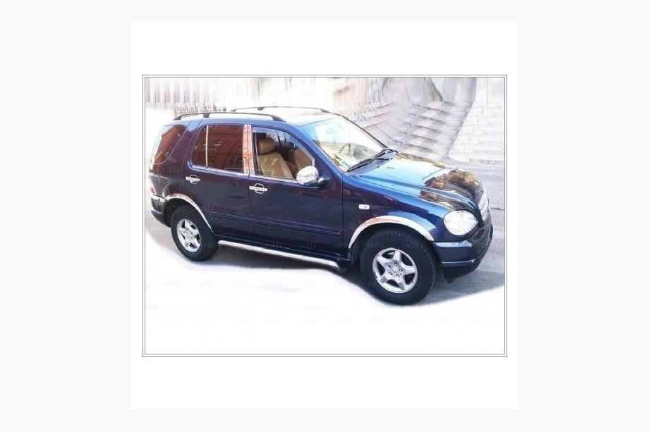 Mercedes ML W163 1997-2005 Fensterzierleisten Edelstahl Aussen (6 Stk) OmsaLine - Italienischer Edelstahl Foto 4