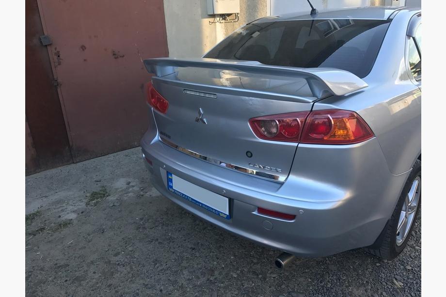 Mitsubishi Lancer X 2008- Kofferraum Ladekantenschutz Edelstahl OmsaLine - Italienischer Edelstahl Foto 2