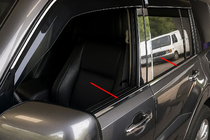 Mitsubishi Pajero Wagon IV 2006-2021 Fensterzierleisten Edelstahl (4 Stk.) Foto 1