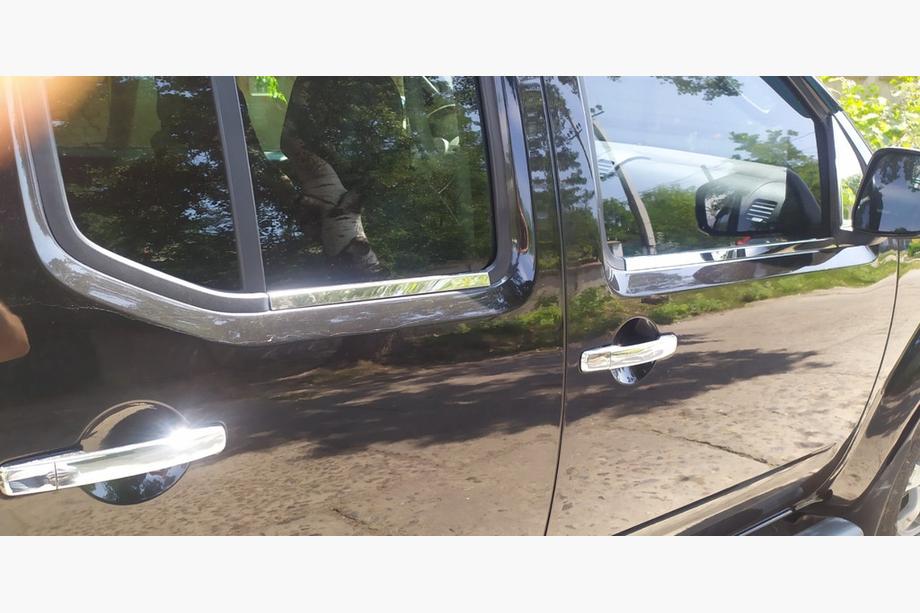 Nissan Navara 2006-2015 Fensterzierleisten außen Edelstahl (4 Stk.) OmsaLine - Italienischer Edelstahl Foto 5